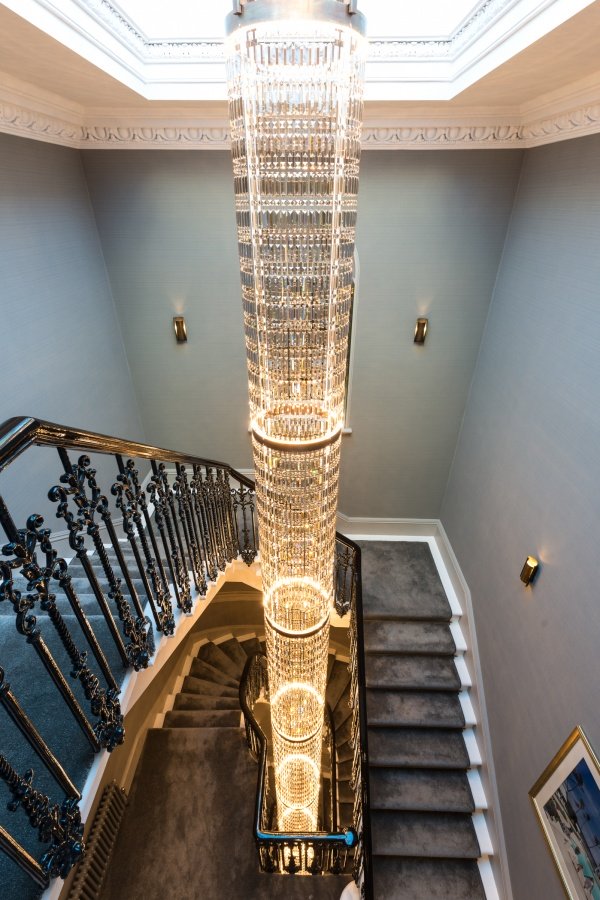 George Singer, Modern Chandeliers And Lighting Installations, Crystal Column, Photo 3, Www.georgesinger.co.uk